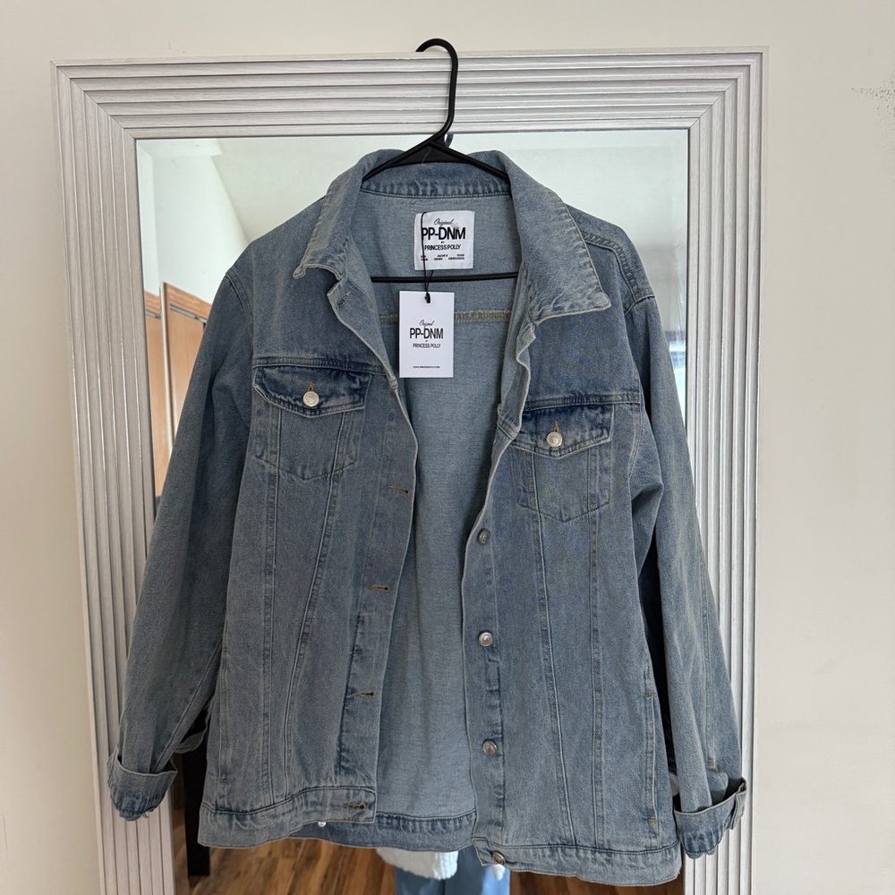 Princess Polly Oversized Denim Jacket NWT - Picture 5 of 10